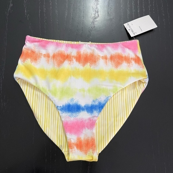 Nordstrom Girls Treasure & Bond High Waisted Reversible Bikini Bottom NWT - Picture 1 of 5